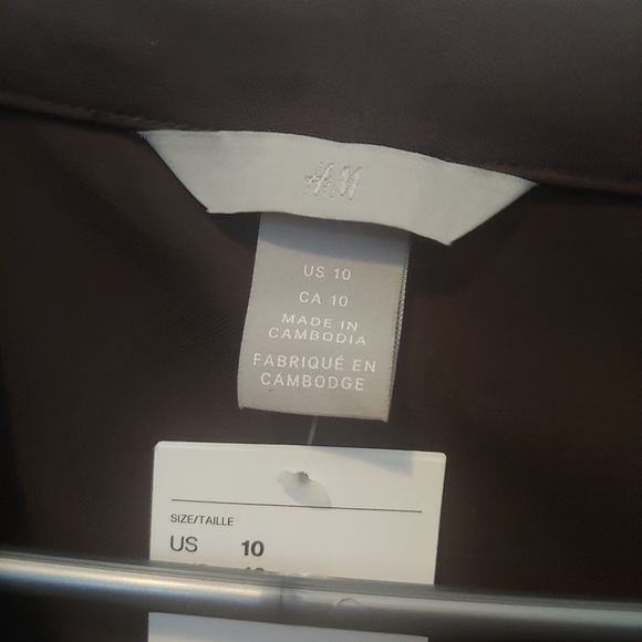 H&M Brown One-Piece Tank Size 10 - Picture 2 of 3